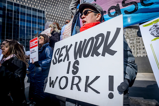 Photo of a person protesting.