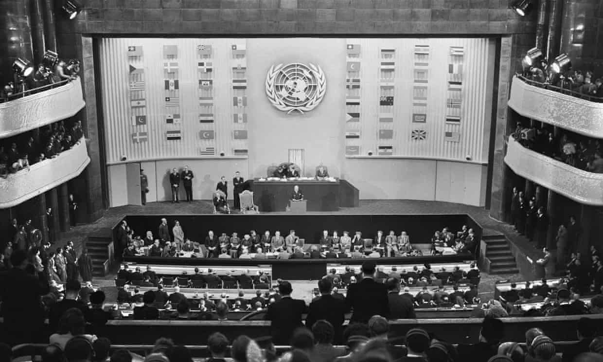 Photo of the Signing of the Universal Declaration of Human Rights