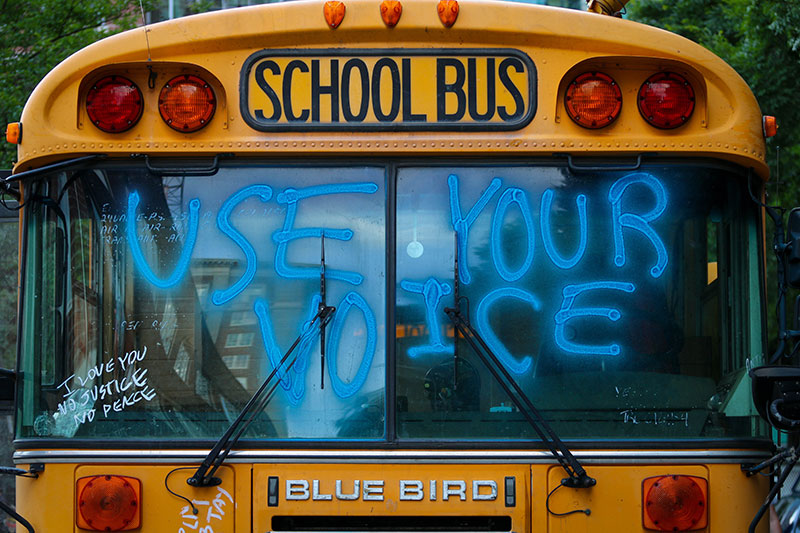 Photo of a school bus