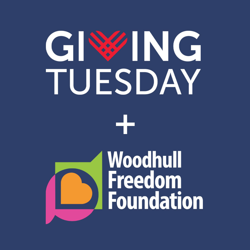 Giving Tuesday plus Woodhull Freedom Foundation Promotional Graphic