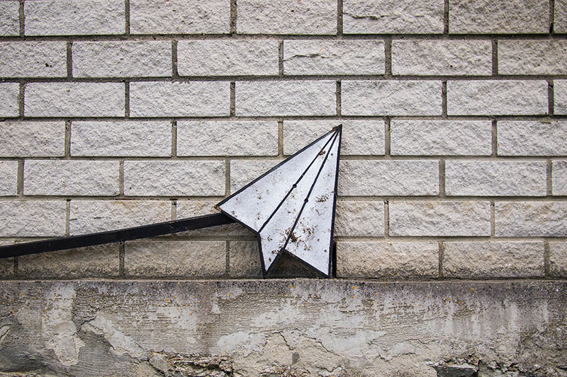 Photo of a paper airplane.