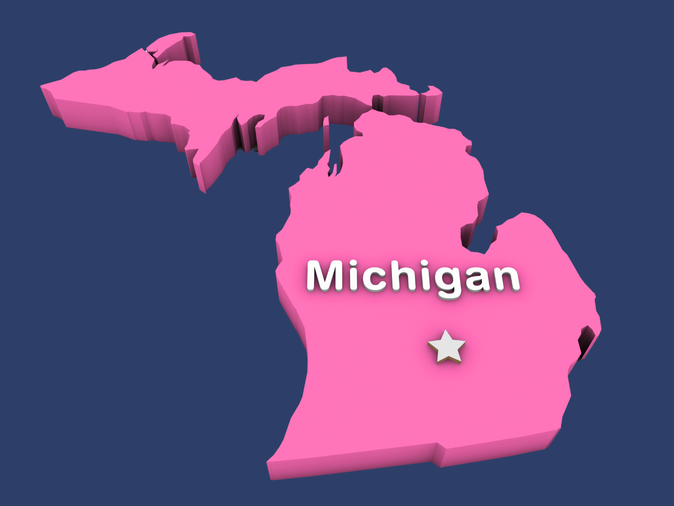 Image of the state of Michigan